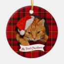 Search for cat christmas tree decorations My first christmas