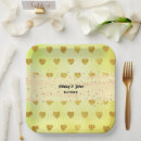 Search for gold glitter plates Bridal shower