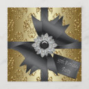 Search for womans 55th birthday invitations Black