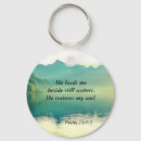 Search for 23 psalm key rings He restores my soul