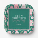 Search for ugly christmas sweater plates Modern
