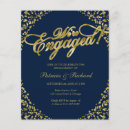 Search for navy and gold engagement party invitations Elegant