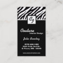Search for boutique business cards Salon