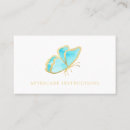 Search for blue butterfly business cards Gold