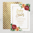 Search for red rose baby shower invitations Floral