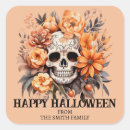 Search for sugar skull stickers Orange