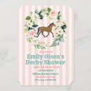 Search for derby bridal shower invitations Watercolor