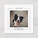 Search for pet portrait business cards Photograph