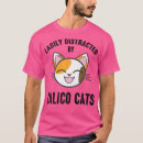 Search for calico cat tshirts Black