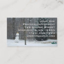 Search for snowing business cards Winter