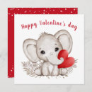 Search for elephant valentines day cards Red