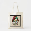 Search for sugar skull tote bags Dia de los muertos