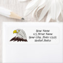 Search for patriotic eagle return address labels Bald