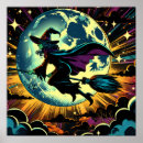 Search for broomstick posters Witch on a broomstick