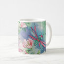 Search for cute dragonfly mugs Watercolor