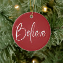 Search for believe christmas tree decorations Typography