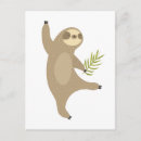 Search for sloth pattern postcards Tropical