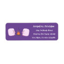 Search for marshmallow return address labels Campfire