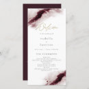 Search for burgundy and gold wedding programmes Red
