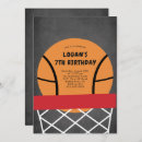 Search for basketball birthday invitations Boys