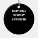 Search for funny office christmas tree decorations Emotional support coworker