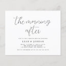 Search for day after brunch wedding invitations Black and white
