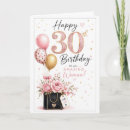 Search for female 30th birthday cards Pink