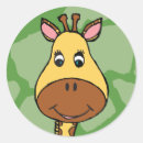 Search for giraffe cartoon stickers Zoo