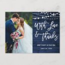 Search for love thank postcards Modern brush script