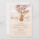 Search for purple hot air balloon baby shower invitations We can bearly wait