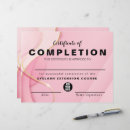 Search for certificate of completion Pink