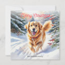Search for golden retriever lover postcards Merry christmas