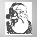 Search for black and white santa posters Retro
