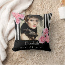 Search for black and white striped cushions For her