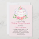Search for virtual baby shower invitations Pink