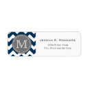 Search for grey chevron return address labels Zigzag