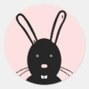 Search for black rabbit stickers Illustration