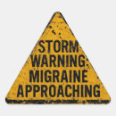 Search for humor triangle stickers Warning