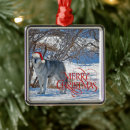 Search for grey wolf christmas tree decorations Wildlife