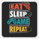 Search for eat sleep game stickers Gaming