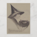 Search for vintage sepia postcards Witch