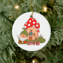 Search for gnome ceramic christmas tree decorations Mushroom