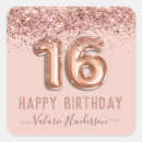 Search for 16th birthday stickers Blush pink