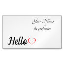 Search for casual business cards Informal casual hello
