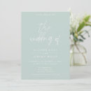 Search for seafoam wedding invitations Mint