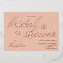 Search for peach bridal shower invitations Script