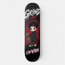 Search for black and red skateboards Anime