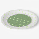 Search for polka dot paper plates Green