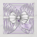 Search for purple ribbon invitations Lavender