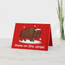 Search for bison christmas cards Santa